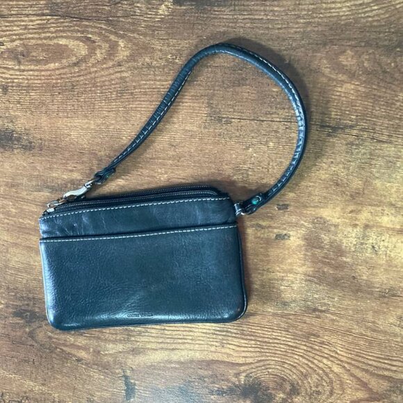 Fossil Wristlet Black Leather - Picture 2 of 7
